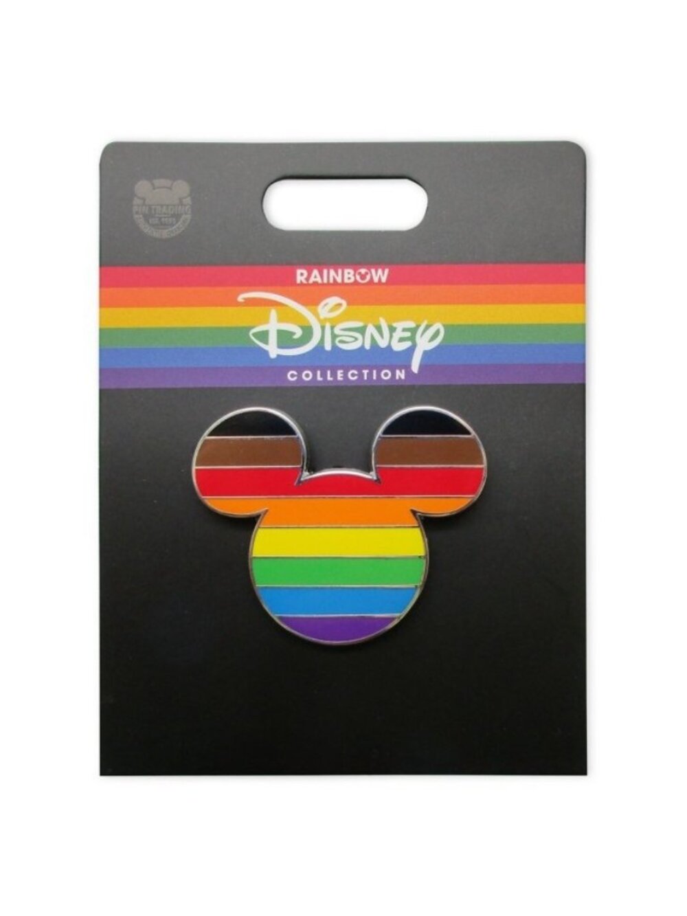 Disney Parks Mickey Mouse Icon Rainbow Pride Collection Intersectional Flag Pin